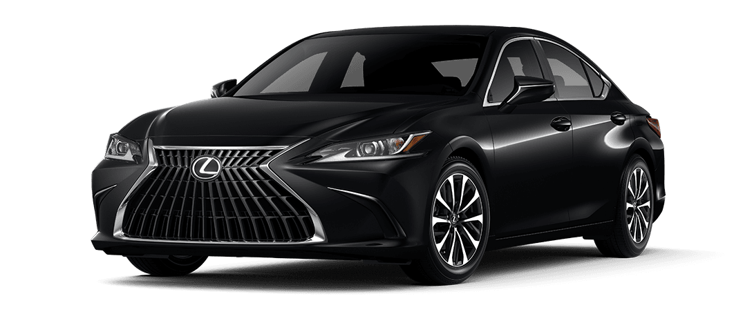 Exterior of the Lexus ES 250 AWD shown in Obsidian. | Lexus of Lehigh Valley in Allentown PA