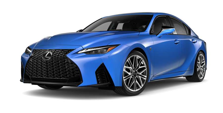 Exterior of the Lexus IS 500 F SPORT Performance shown in Grecian Water | Lexus of Lehigh Valley in Allentown PA