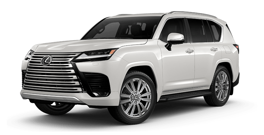 Exterior of the Lexus LX 600 Ultra Luxury shown in Eminent White Pearl | Lexus of Lehigh Valley in Allentown PA