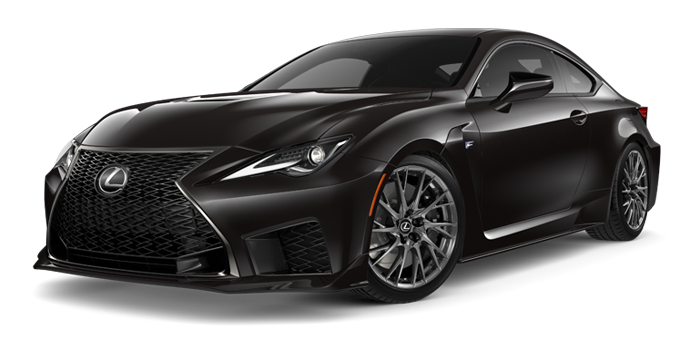 Exterior of the Lexus RC F shown in Caviar. | Lexus of Lehigh Valley in Allentown PA