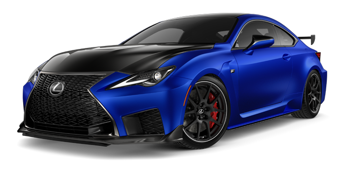 Exterior of the Lexus RC F Fuji Speedway Edition shown in Electric Surge. | Lexus of Lehigh Valley in Allentown PA